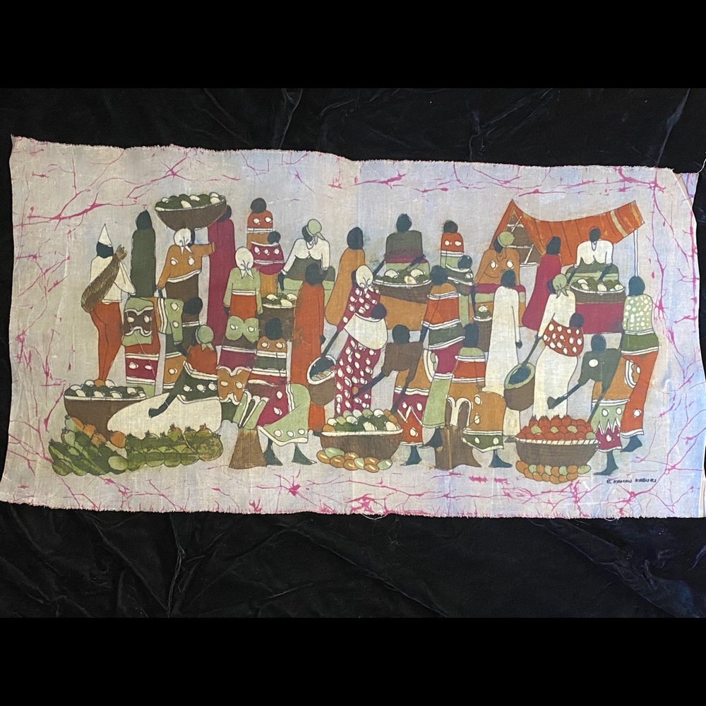 💝 Art on Fabric Villagers Africa